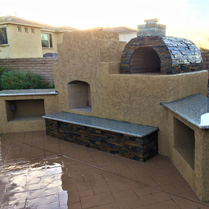 DIY Fireplace With Pizza Oven