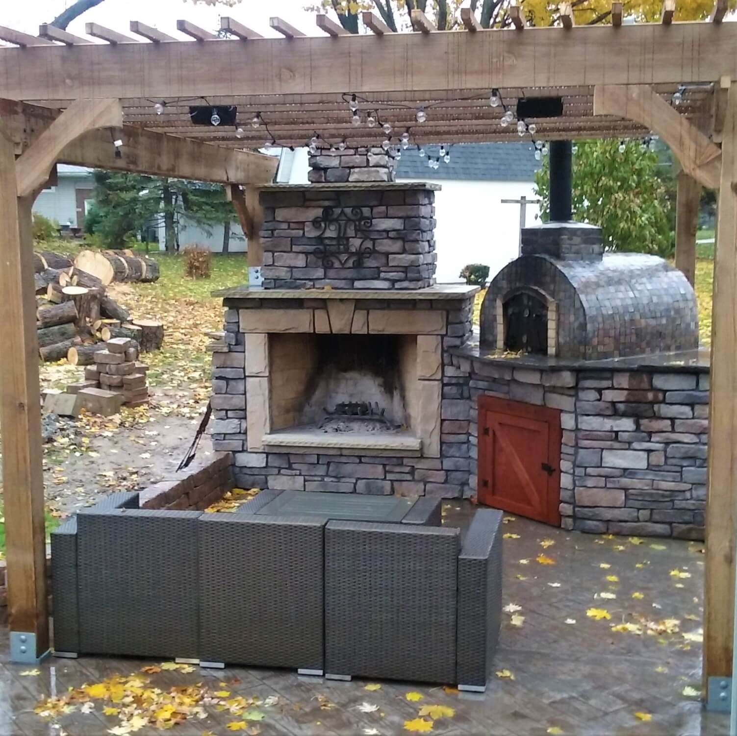 Outdoor Fireplace Pizza Oven Combo BrickWood Ovens