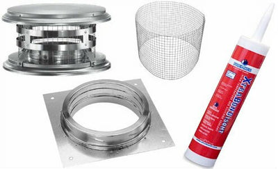 DuraVent / DuraTech Stainless Steel, Double-Wall Exhaust Kit for BrickWood Ovens