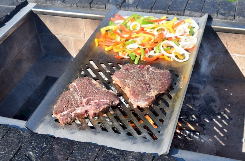 BrickWood Box - Half Griddle / Half Grill