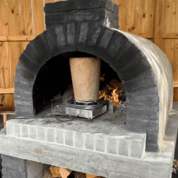 Vertical Rotisserie for Pizza Ovens
